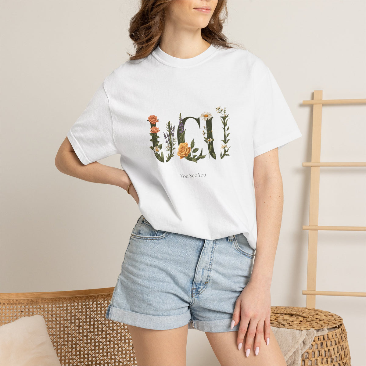 Floral “UCU” T-Shirt