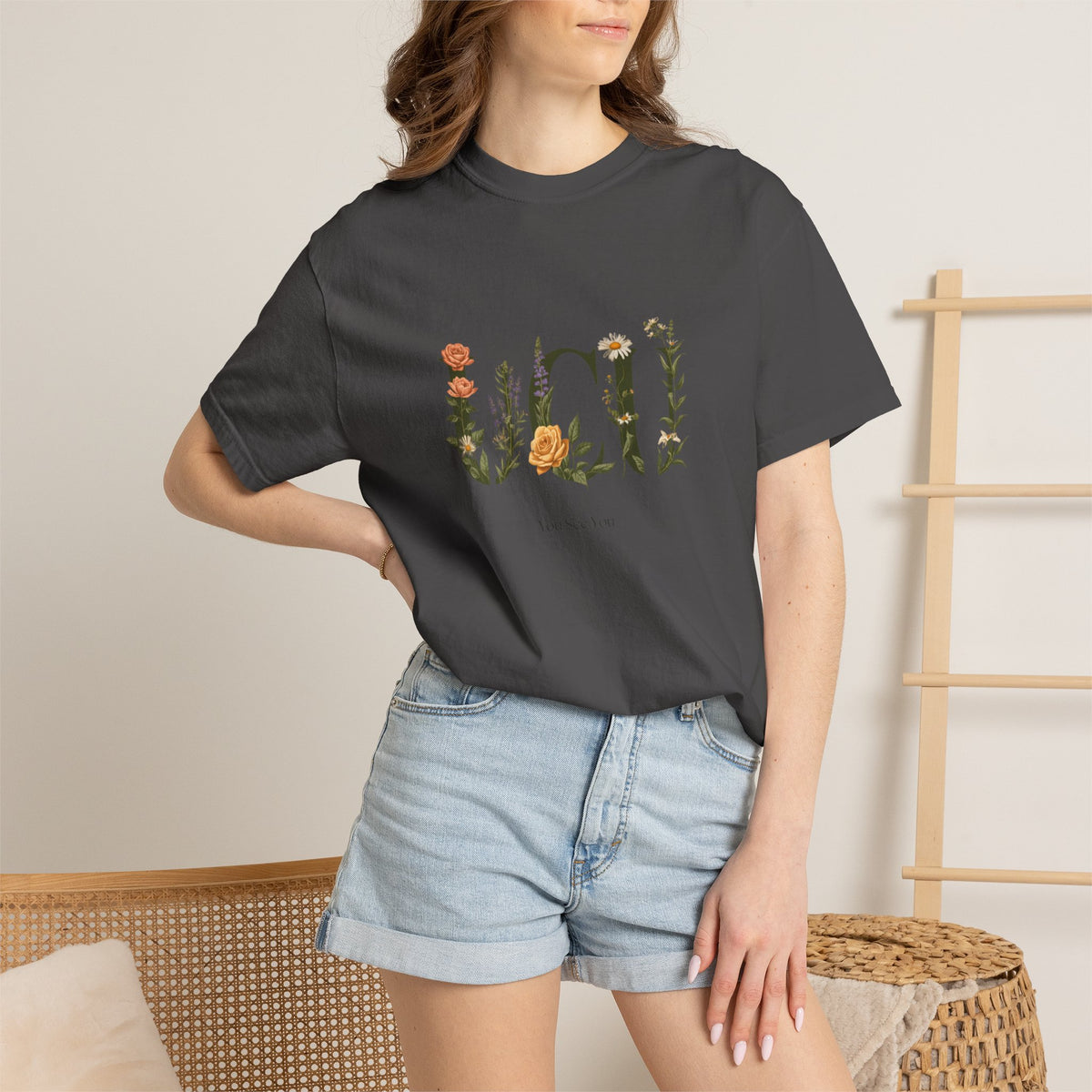 Floral “UCU” T-Shirt