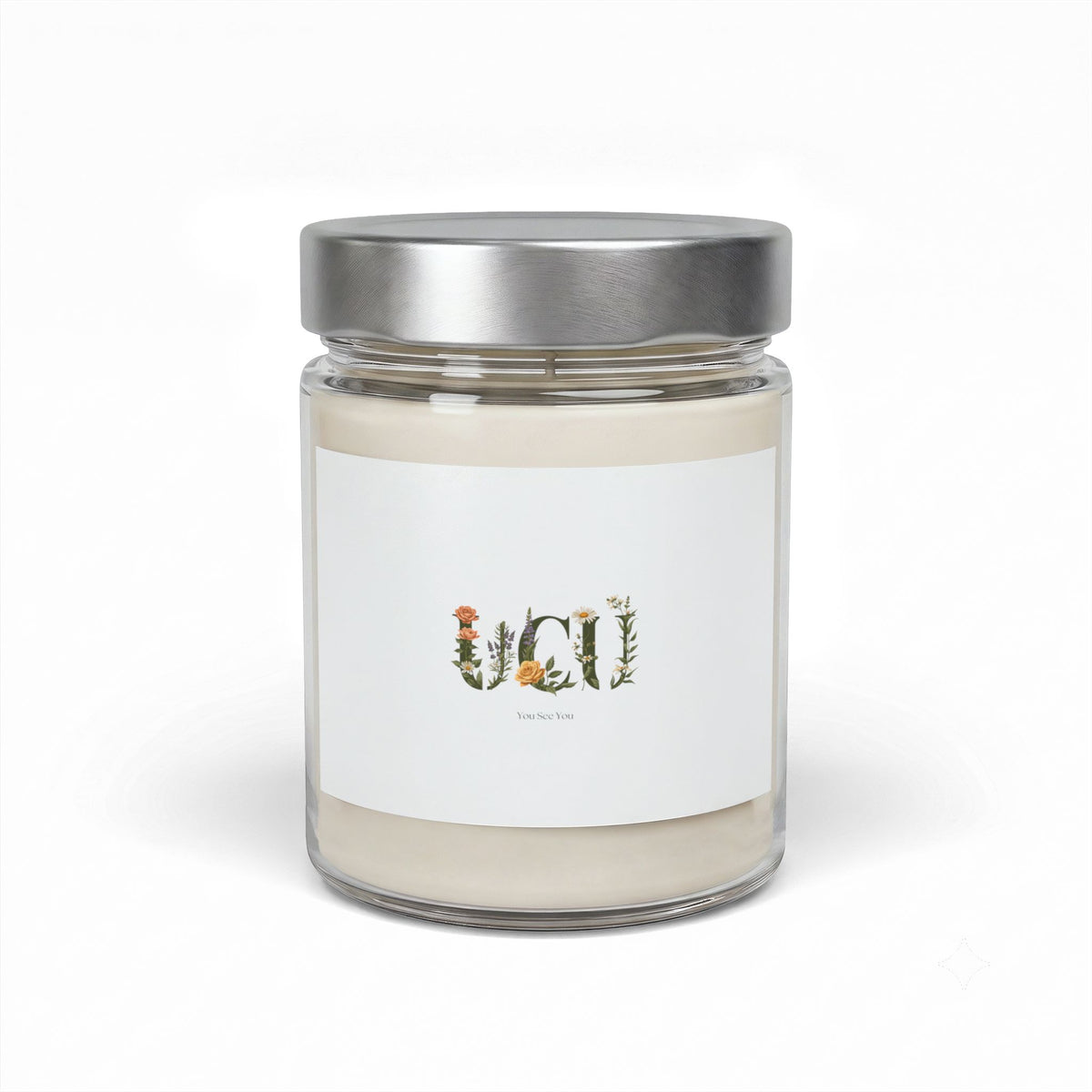 Floral UCU Soy Wax Candle in Jar