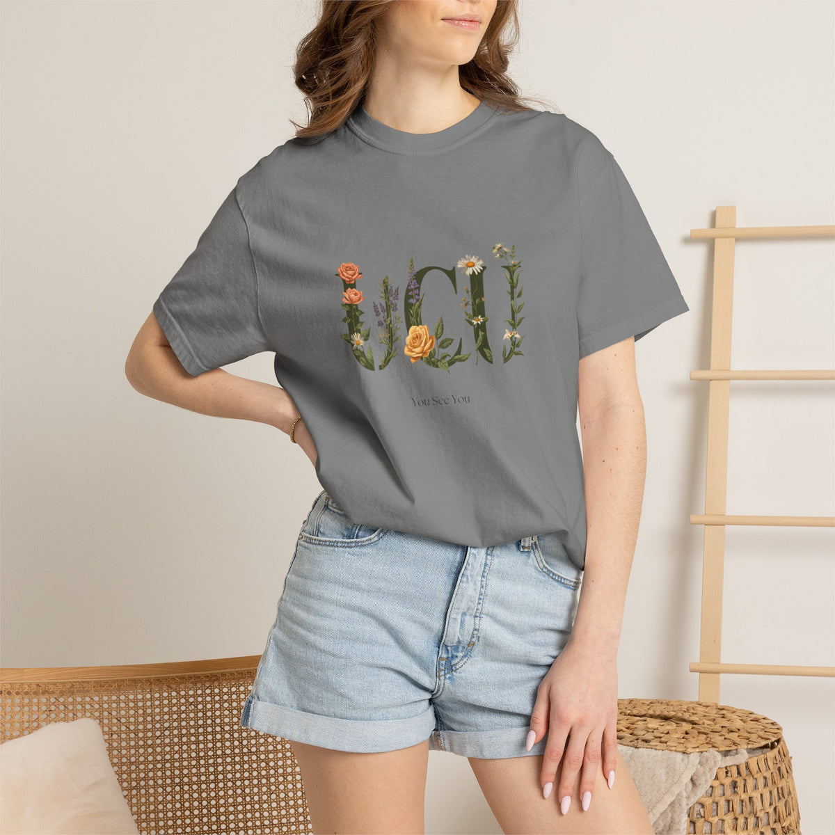 Floral “UCU” T-Shirt