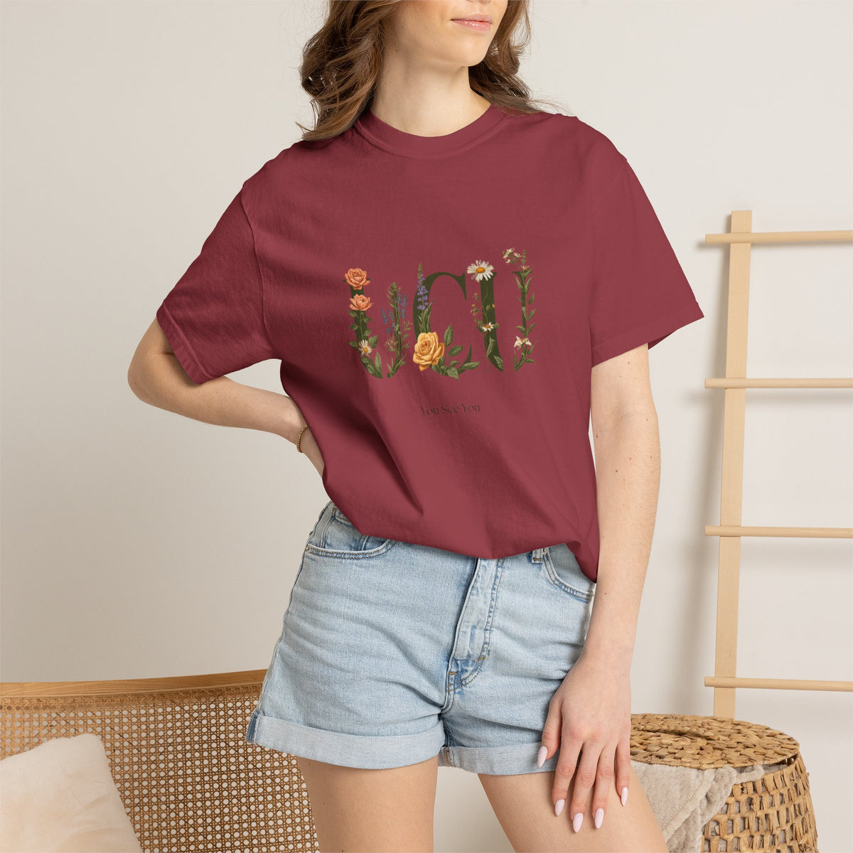 Floral “UCU” T-Shirt